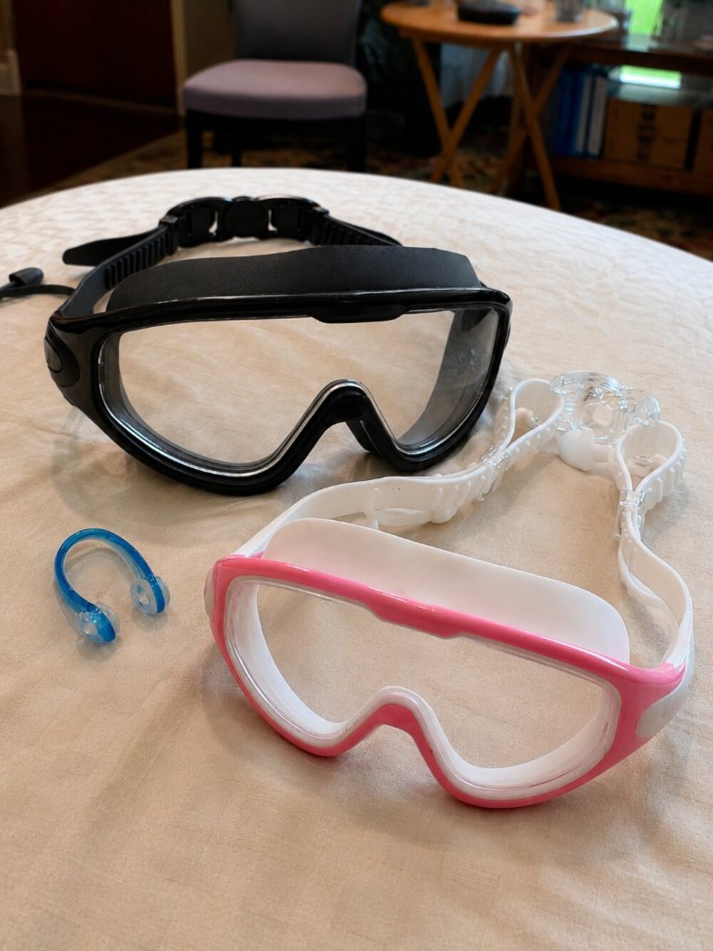Scizor Swim Goggles (Set of 2): Anti-Fog, UV Protect, Big Frame, Soft